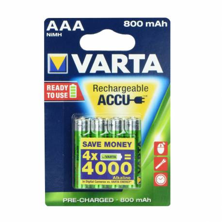 Bateria akumulatorowa VARTA R3 800 mAh (promo 3+1) ready 2 use