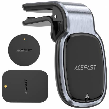 Acefast magnetyczny samochodowy uchwyt do telefonu na kratkę wentylacji szary (D16 grey)