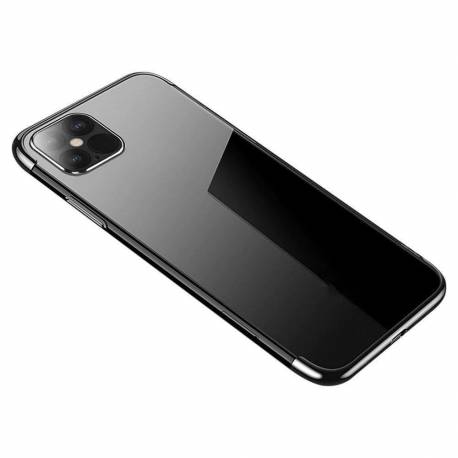 Clear Color case żelowy pokrowiec etui z metaliczną ramką Samsung Galaxy S22 czarny