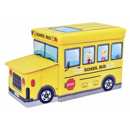 Pojemnik na zabawki Autobus żółty