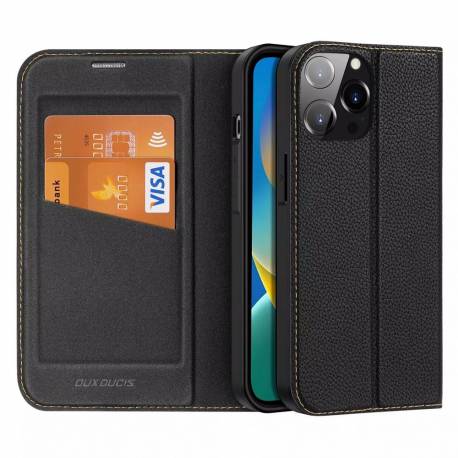 Dux Ducis Skin X2 - Futerał Z Klapką Do Apple Iphone 14 Pro Max Czarny