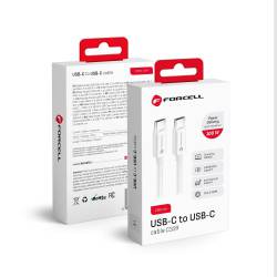 Forcell Kabel Typ C Do Typ C Qc4.0 5A/20V Pd 100W C339 2M Biały