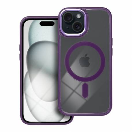 Futerał Color Edge Mag Cover Kompatybilny Z Magsafe Do Iphone 15 Fioletowy