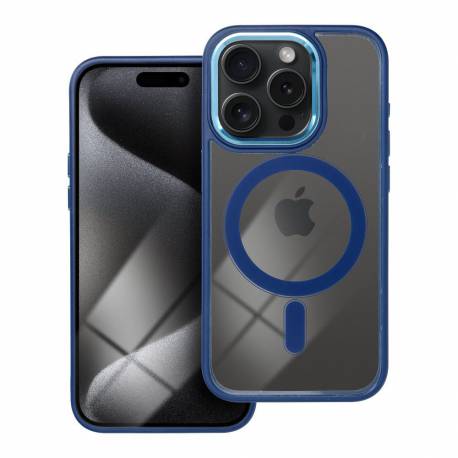 Futerał Color Edge Mag Cover Kompatybilny Z Magsafe Do Iphone 15 Pro Niebieski