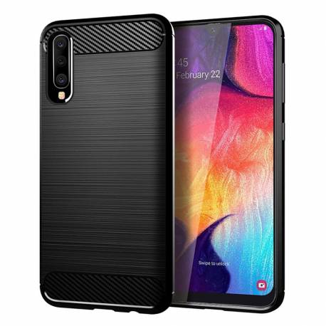 Futerał Carbon Do Samsung Galaxy A10 Czarny