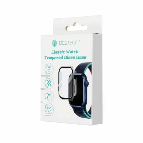 Futerał ochronny ze szkłem Bestsuit Flexible do Apple Watch series 7/8-41mm - transparentny