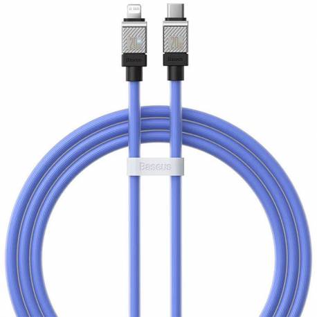 BASEUS kabel Typ C do Apple Lightning 8-pin CoolPlay Fast Charging 20W 1m niebieski CAKW000003