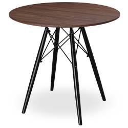 Stolik Okrągły Paris Black Dtw 80 Cm Jesion