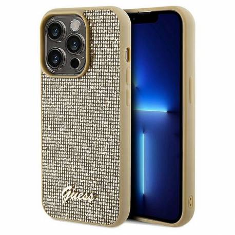 Oryginalne Etui Guess Hardcase Guhcp14Xpmsdgsd Do Iphone 14 Pro Max (Disco Script Metal / Złoty)