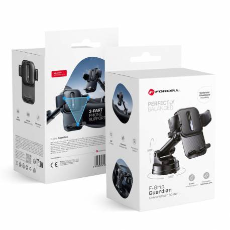 Forcell F-Grip Guardian Uchwyt Samochodowy Do Szyby/deski Czarny