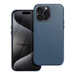 Leather Mag Cover Kompatybilne Z Magsafe Do Iphone 15 Pro Max Niebieski