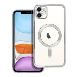 Futerał Electro Mag Cover Kompatybilny Z Magsafe Do Iphone 11 Srebrny
