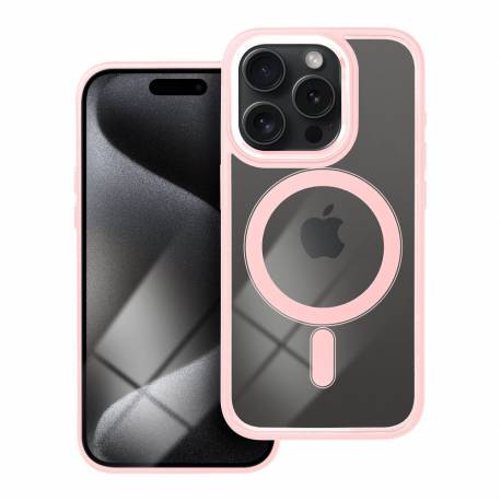 Futerał Color Edge Mag Cover Kompatybilny Z Magsafe Do Iphone 15 Pro Różowy