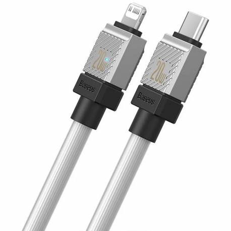 BASEUS kabel Typ C do Apple Lightning 8-pin CoolPlay Fast Charging 20W 2m biały CAKW000102