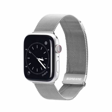 Dux Ducis Milanese - Pasek Magnetyczny Ze Stali Nierdzewnej Do Apple Watch 38/40/41Mm Srebrny
