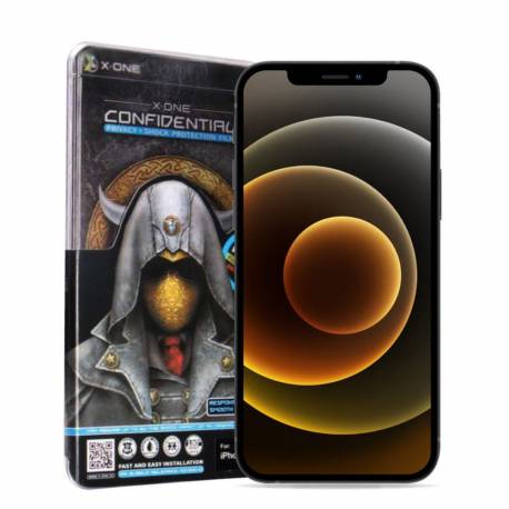 Szkło Hartowane X-One Full Cover Extra Strong Privacy - Do Iphone 15 Plus (Full Glue) Czarny
