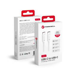 Forcell Kabel Typ C Do Typ C Qc4.0 3A/20V Pd60W C338 1,5M Biały