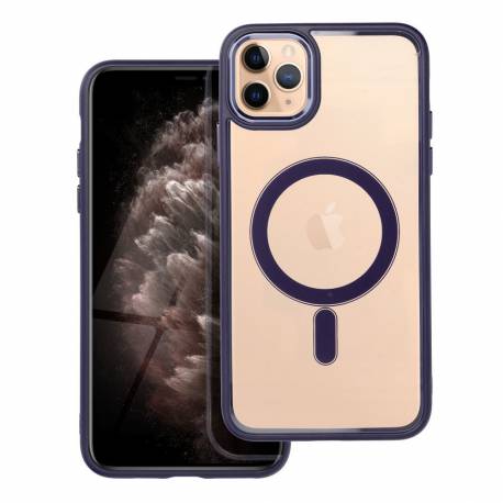 Futerał Color Edge Mag Cover Kompatybilny Z Magsafe Do Iphone 11 Pro Max Fioletowy
