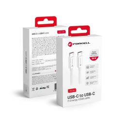 Forcell Kabel Typ C Do Typ C Qc4.0 3A/20V Pd60W C338 50Cm Biały