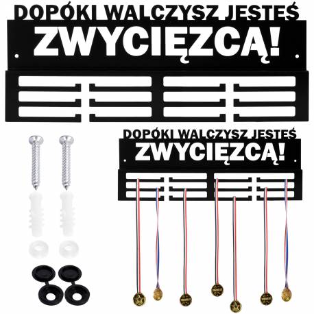 Wieszak Na Medale Dopóki Walczysz Jesteś Zwycięzcą!