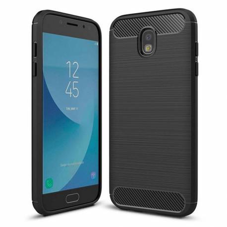 Futerał Carbon Do Samsung Galaxy J7 2017 Czarny