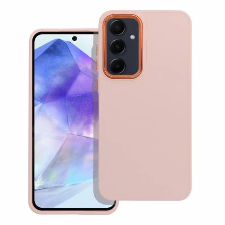Futerał Frame Do Samsung A55 5G Pudrowy Róż