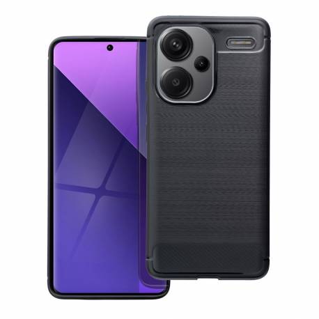 Futerał Carbon Do Xiaomi Redmi Note 13 Pro+ Czarny