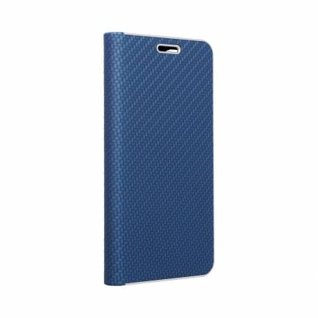 Kabura Luna Book Carbon Do Samsung A51 Niebieski