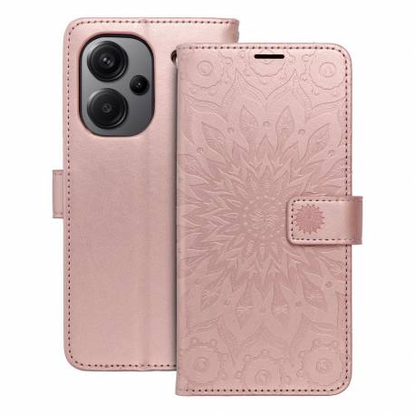 Kabura Mezzo Book Do Xiaomi Redmi Note 13 Pro Plus 5G Mandala Złoty Róż