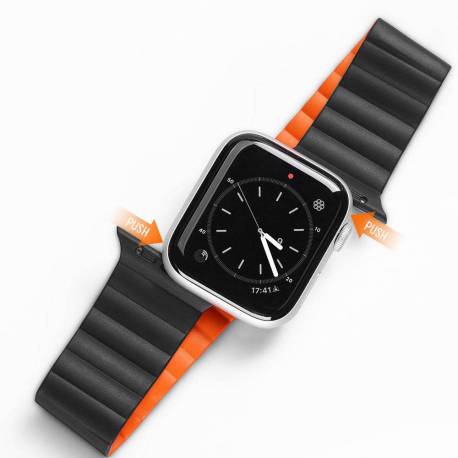 Dux Ducis Chain - Magnetyczny Pasek Silikonowy Do Apple Watch 38/40/41Mm Czarny