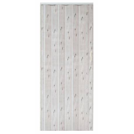 Drzwi harmonijkowe 001P DĄB ALASKA MAT - 90 cm
