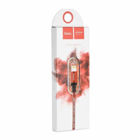 Hoco Kabel Usb Do Iphone Lightning 8-Pin X14 Times Czerwono-Czarny 1 Metr
