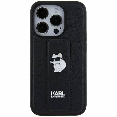 Oryginalne Etui Karl Lagerfeld Hardcase Klhcn61Gsachpk Do Iphone 11 (Gripstand Saffiano Choupette Pin / Czarny)