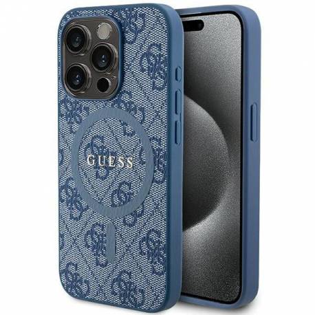 Oryginalne Etui Guess Hardcase Guhmp14Lg4Gfrb Do Iphone 14 Pro (Magsafe / 4G Ring Classic Logo / Niebieski)