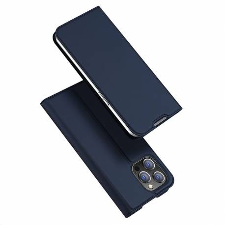 Dux Ducis Skin Pro - Futerał Z Klapką Do Apple Iphone 14 Pro Niebieski