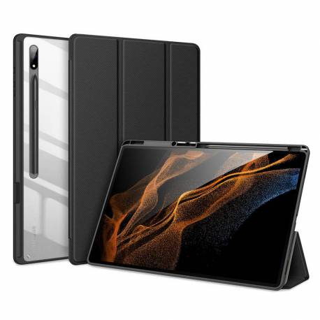 Dux Ducis Toby - Etui Smart Case Z Miejscem Na Rysik Do Samsung Tab S8 Ultra (X900/x906) Czarne