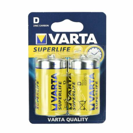 Bateria Cynkowa VARTA R20 (typ D) 2 szt Superlife.