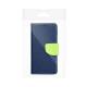 Kabura Fancy Book Do Iphone 15 Granatowy / Limonkowy