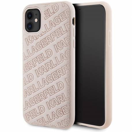 Oryginalne Etui Karl Lagerfeld Hardcase Klhcn61Pqkpmp Do Iphone 11 (Quilted K Pattern / Różowy)