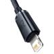 Baseus Kabel Usb Do Apple Lightning 8-Pin 2,4A Crystal Shine Cajy000101 2M Czarny