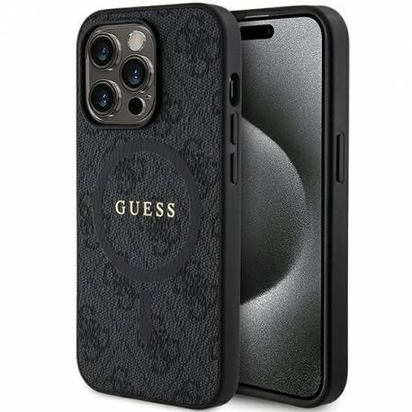 Oryginalne Etui Guess Hardcase Guhmp14Lg4Gfrk Do Iphone 14 Pro (Magsafe / 4G Ring Classic Logo / Czarny)
