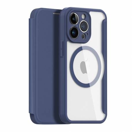 Dux Ducis Skin X Pro - Futerał Z Klapką Kompatybilny Z Magsafe Do Apple Iphone 14 Plus Niebieski