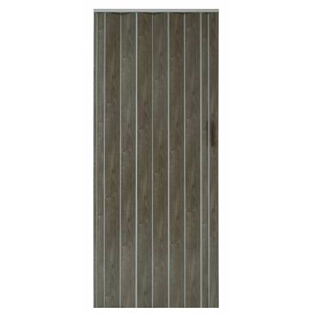Drzwi harmonijkowe 001P DĄB GRAFIT MAT - 100 cm