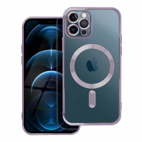Futerał Electro Mag Cover Kompatybilny Z Magsafe Do Iphone 12 Pro Fioletowy