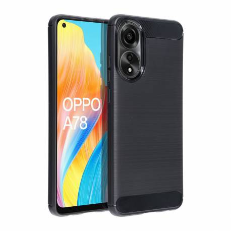 Futerał Carbon Do Oppo A78 5G Czarny