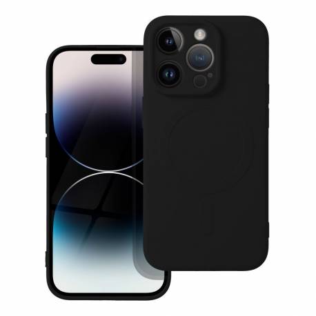 Futerał Silicone Mag Cover Kompatybilny Z Magsafe Do Iphone 14 Pro Czarny
