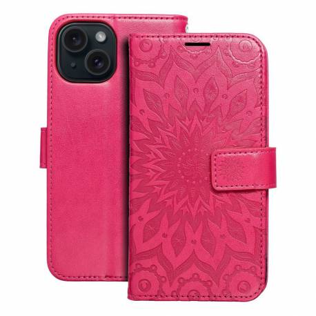Kabura Mezzo Book Do Iphone 15 Mandala Magenta