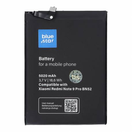 Bateria Do Xiaomi Redmi Note 9 Pro (Bn52) 5020 Mah Li-Ion Blue Star