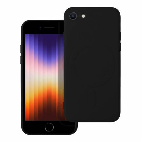 Futerał Silicone Mag Cover Kompatybilny Z Magsafe Do Iphone 7 / 8 / Se 2020 / Se 2022 Czarny