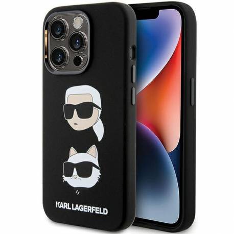 Oryginalne Etui Karl Lagerfeld Hardcase Klhcp15Lsdhkcnk Do Iphone 15 Pro (Silicone Kc / Czarny)